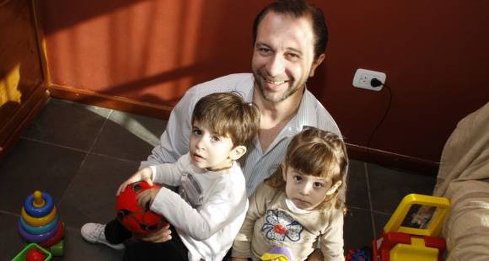 Junto a sus hijos desde el  primer minuto de sus vidas