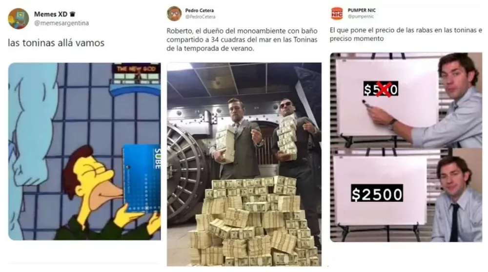 “Las Toninas”, tendencia por la prohibición de cuotas en viajes al exterior