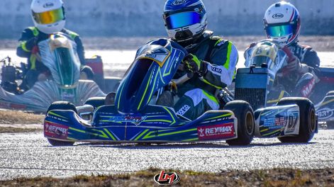 Protagonista. Mateo Reinoso fue uno de los que peleó la punta en el Campeonato Mendocino de karting.