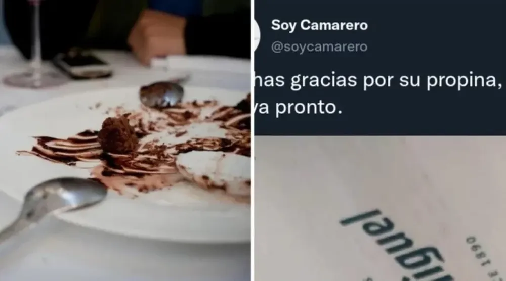 “Muchas gracias por su propina, vuelva pronto”: la desagradable imagen que se volvió viral