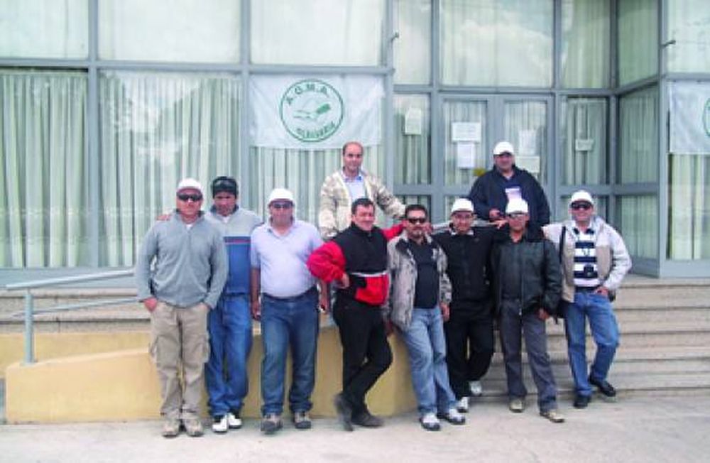 Delegados de AOMA Fueron hasta Olavarría