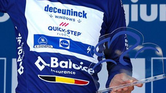 Evenepoel festejó en su casa