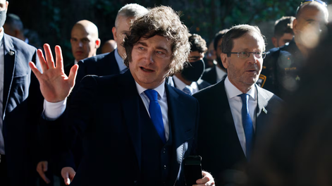 Javier Milei en Israel.