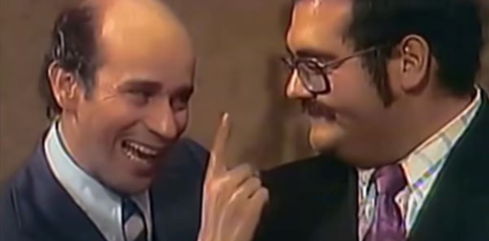 Ricardo de Pascual junto a Don Barriga. El actor interpretaba al Sr. Calvillo.