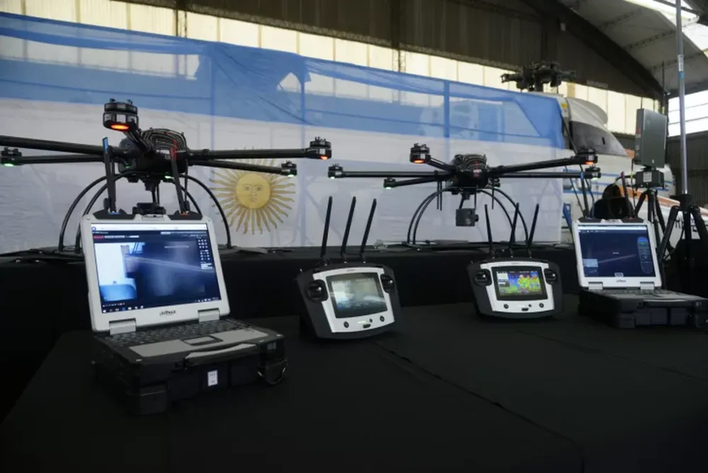 Drones que se utilizan en la frontera argentina.