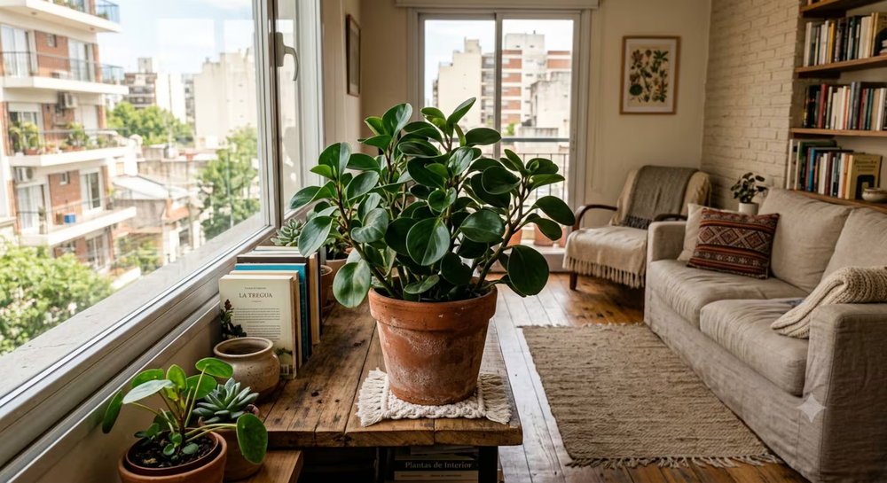 La peperomia es ideal para decorar algunos espacios compactos. (Foto: Imagen ilustrativa generada con IA)