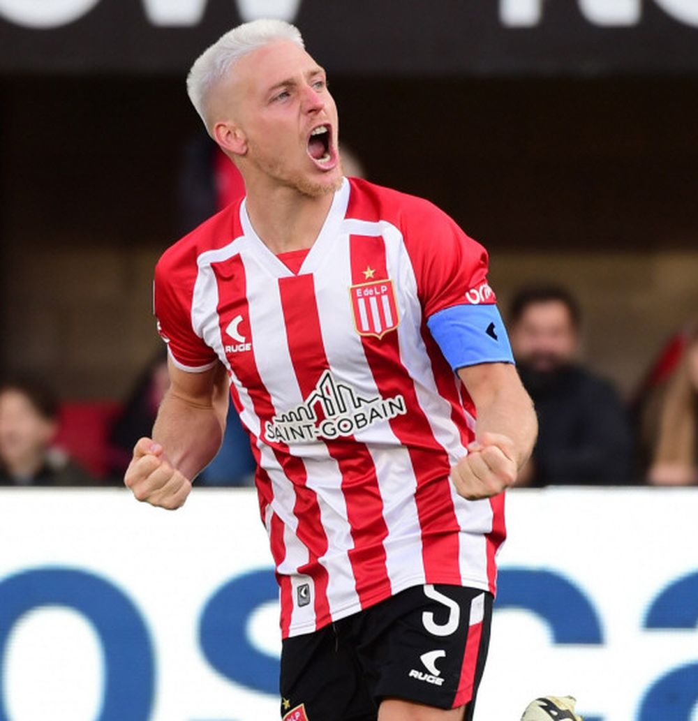 Cpitán. Santiago Ascacíbar es la bandera de Estudiantes que quiere más.