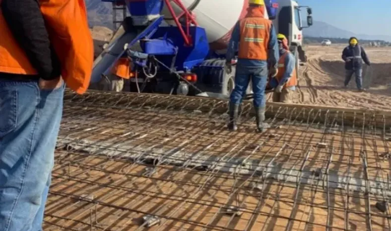 Obra de la Ruta 40 Sur, actualmente frenada.