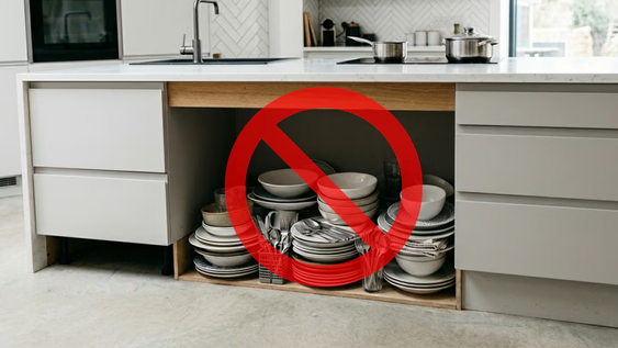 chau a los platos amontonados bajo la mesada: la alternativa elegante y practica