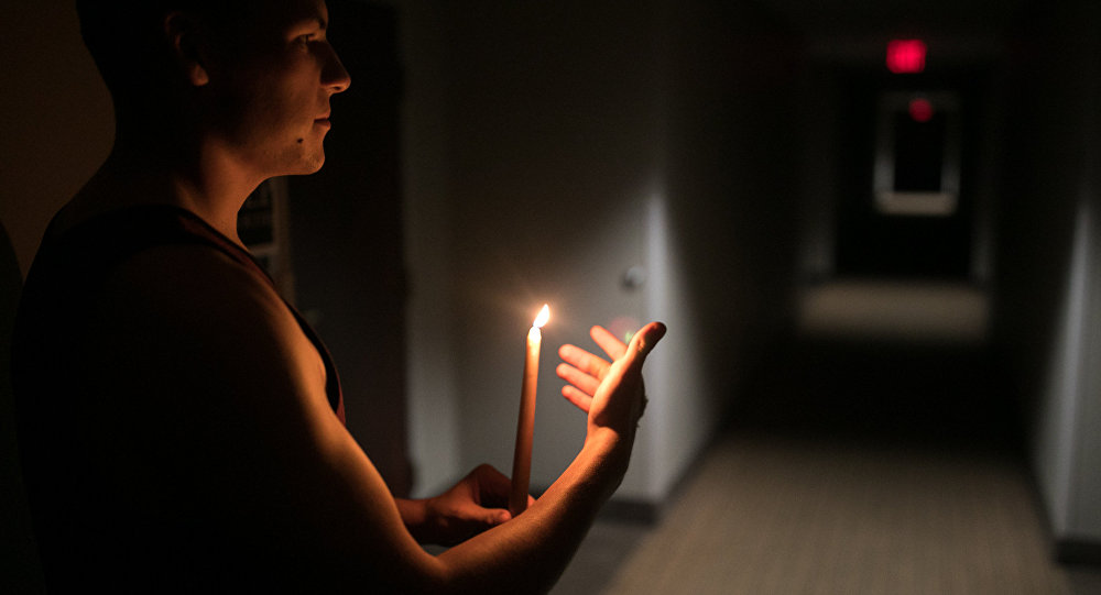 Sin luz.