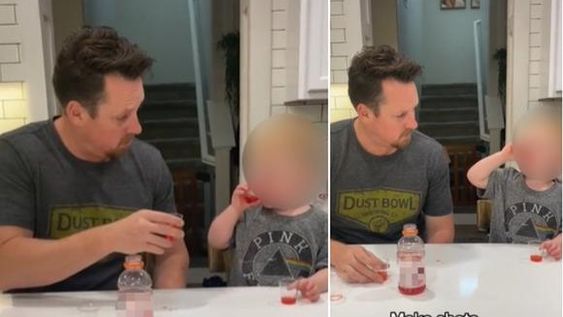 El ingenioso método de un padre para que su hijo tome su medicamento sin problemas