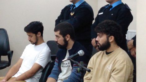 Banega y los hermanos Marcó, los imputados del caso Branka Motors.&nbsp;