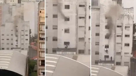 Se incendió un hotel y se arrojaron desde un segundo piso para escapar del fuego