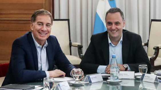 Diego Santilli&nbsp; y Manuel Adorni.