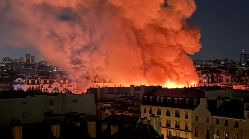 Incendio en París.