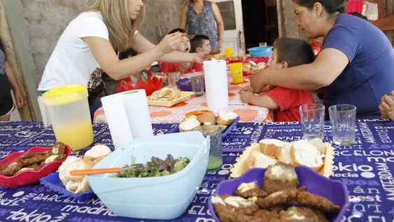 Festejo solidario en Zonda