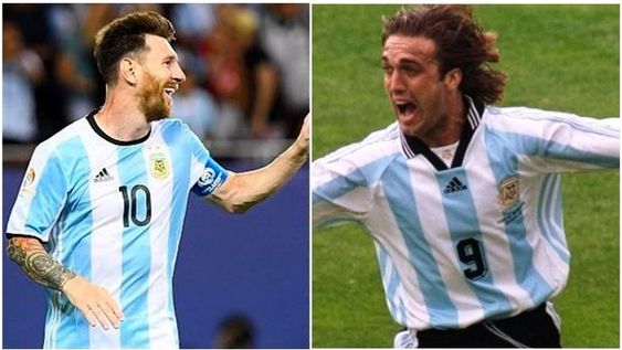 Messi y Batistuta, entre los mejores 25 del mundo en el último cuarto de siglo