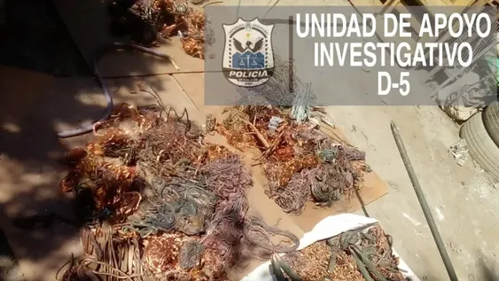Hallan en dos recuperadoras 190 kg de cobre de dudosa procedencia y detienen a los dueños