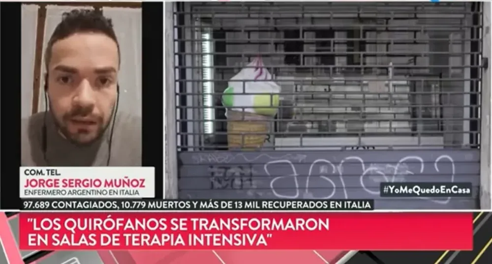 Un enfermero sanjuanino que trabaja en una Terapia de Italia: “Sólo pudimos sacar con vida a 3”