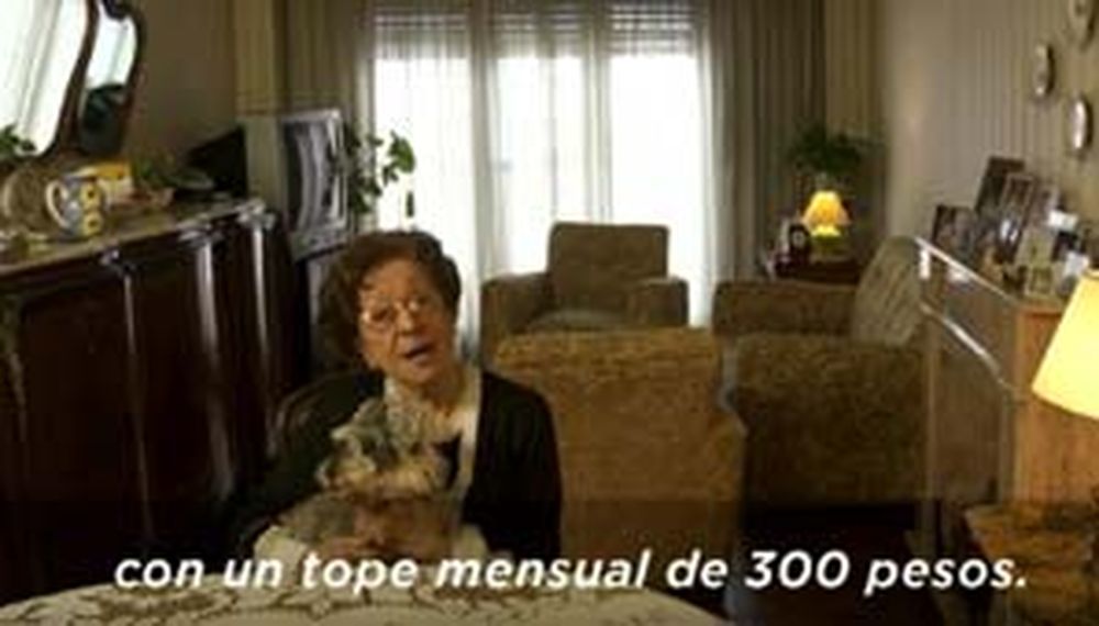 Una jubilada explica en un video la devolución del IVA