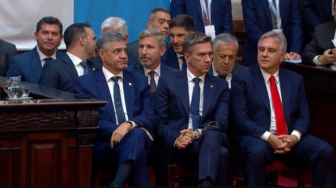 Orrego participó del discurso de apertura de sesiones del Congreso de Milei