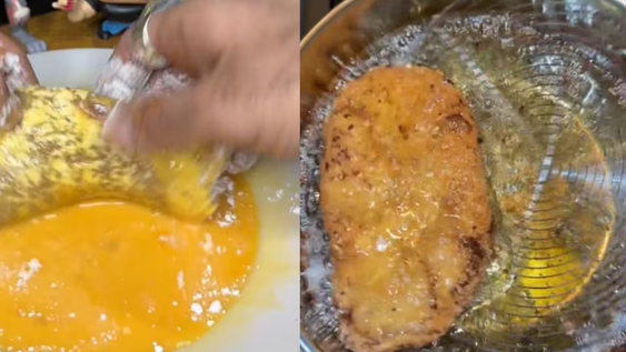 receta de milanesa de dulce de leche: un joven hizo la prueba y se volvio viral