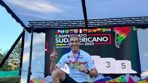 El mejor. Hugo Pernini mostró toda su categoría en Chile y es bicampeón.