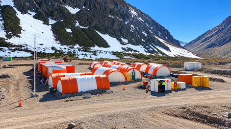Después del gran temporal invernal, reabrió el campamento de Los Azules