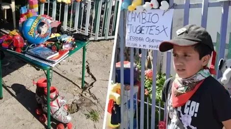 Ofreció sus juguetes a cambio de mercadería para ayudar a su familia en cuarentena