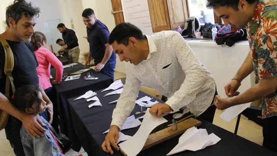 El stand de los avioncitos fue el que más fascinó tanto a chicos como a grandes