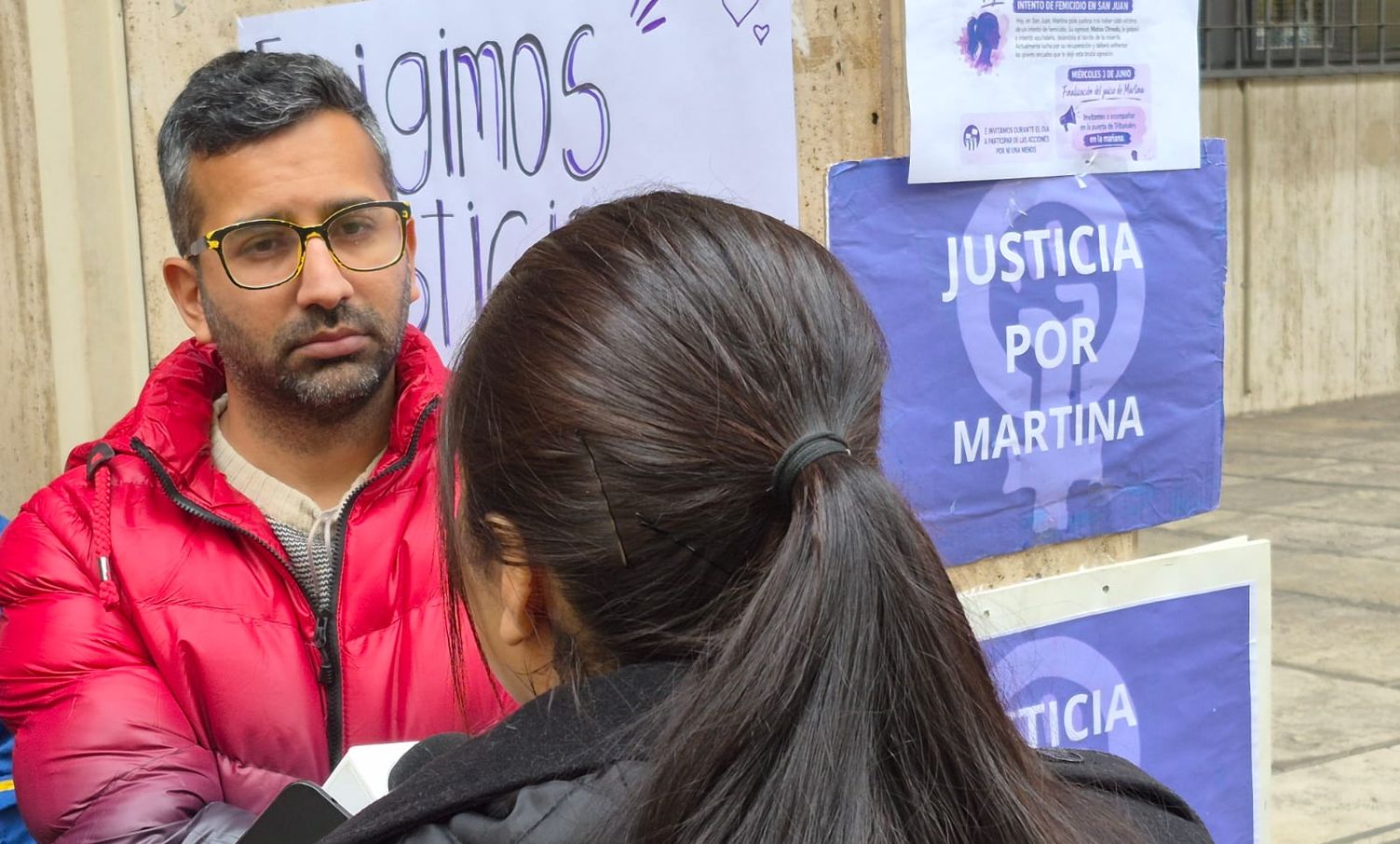 Martina, la víctima del intento de femicidio en Chimbas.&nbsp;