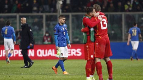 Italia cayó con Macedonia y se perderá el segundo Mundial consecutivo