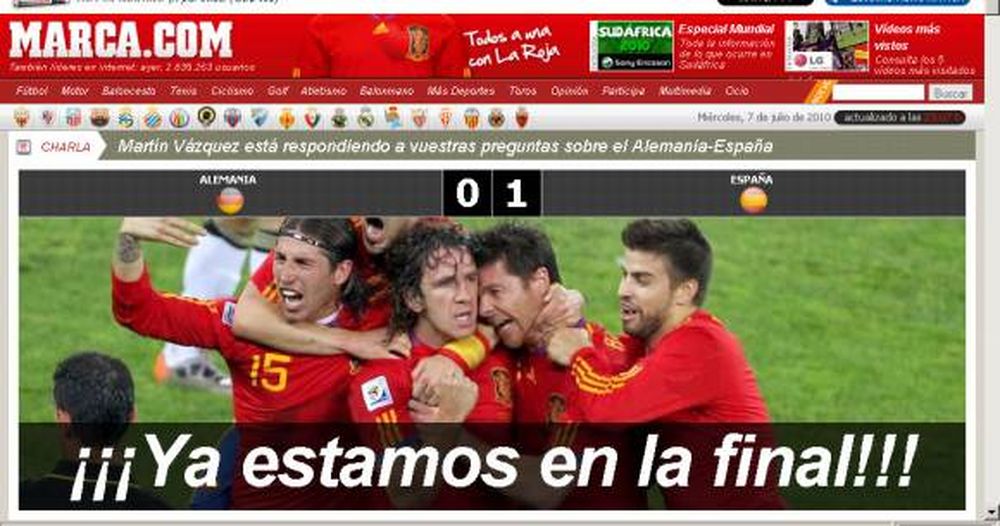 La prensa española, exultante