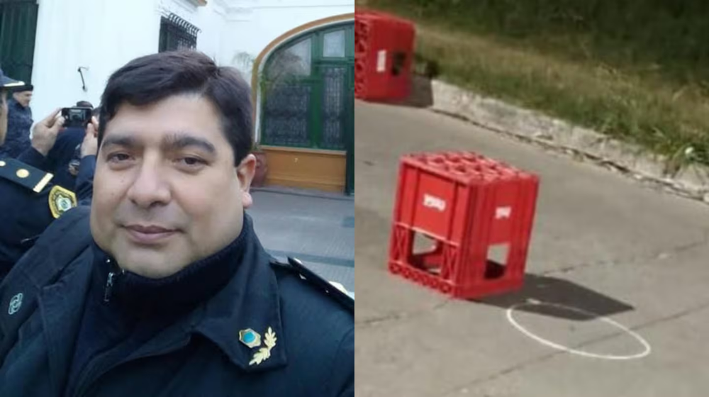 Comisario asesinado. Foto: X.