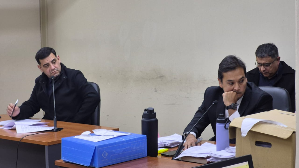 El abogado de la defensa, Jos&eacute; Tejada y el fiscal Guillermo Heredia.&nbsp;