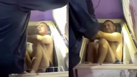 Detuvieron a “Iceman”, un acusado de robo que se escondió dentro de un freezer