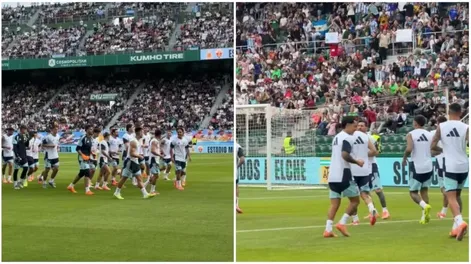 Furor por la Scaloneta en España: más de 20.000 personas asistieron al entrenamiento