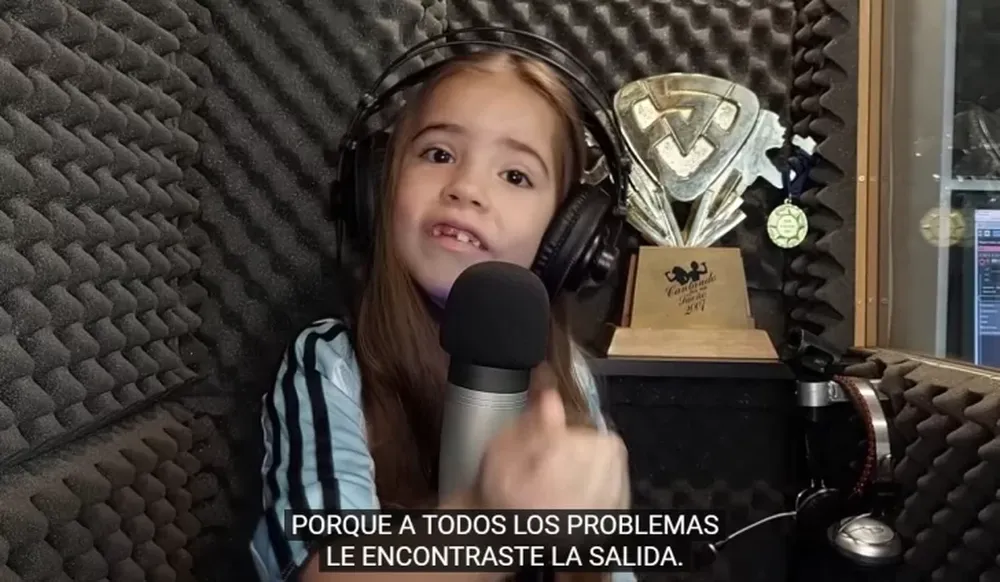 Anto Roccuzzo se emocionó con el video que la nena sanjuanina le hizo a Messi