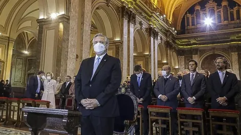 El Presidente y el cardenal Poli comparten el último Tedeum juntos por el 25 de Mayo