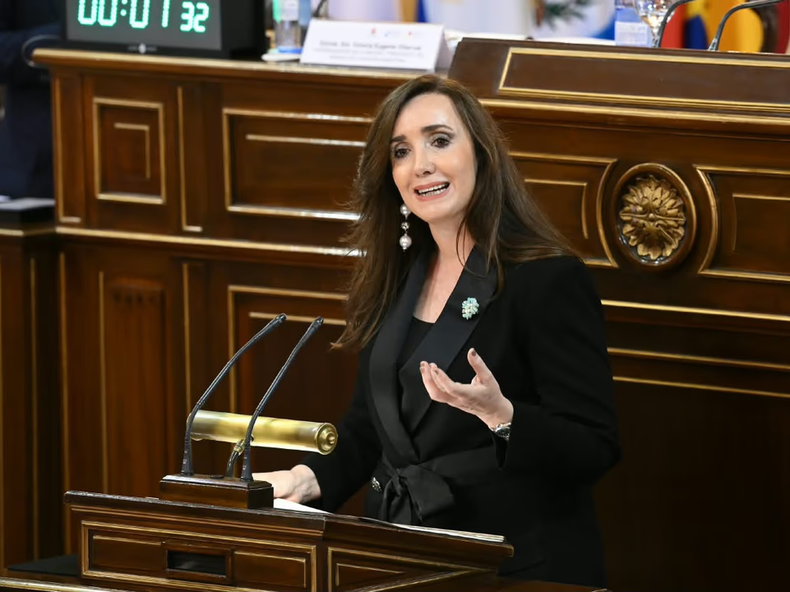 Victoria Villarruel en el XII Foro Parlamentario Iberoamericano.
