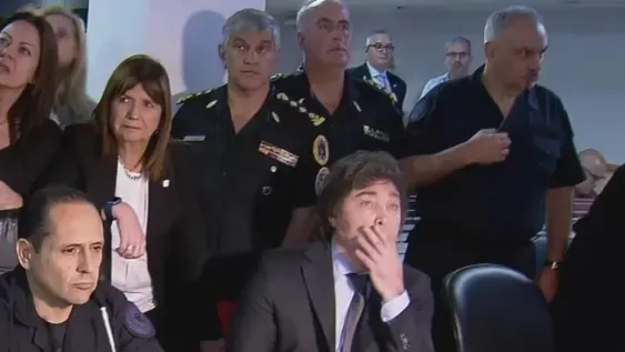 Javier Milei supervisó el operativo antipiquete junto a Patricia Bullrich