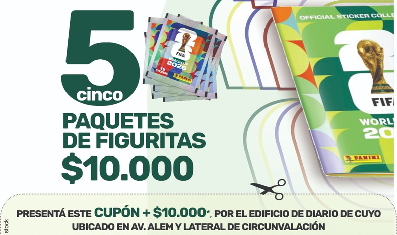 Una promo imperdible: con DIARIO DE CUYO, podés conseguir figuritas del Mundial un 20% más baratas