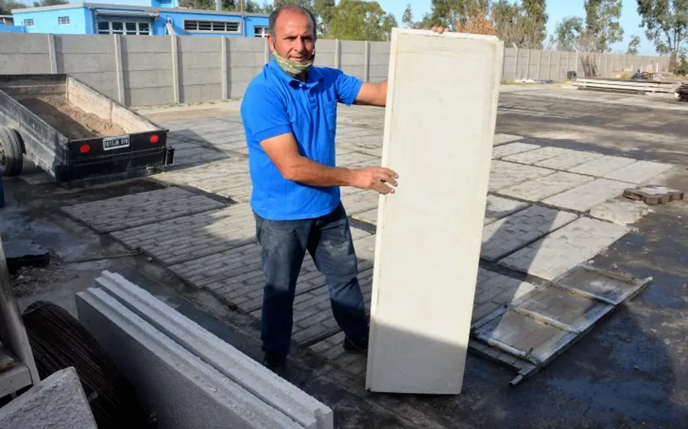 Placas para construir viviendas con ostras molidas