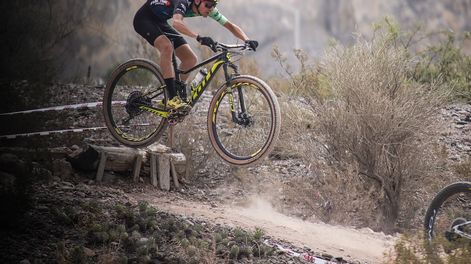 Imponente. La Copa Scott cerrará este domingo su edición con la última prueba de XCO en el circuito La Mina.