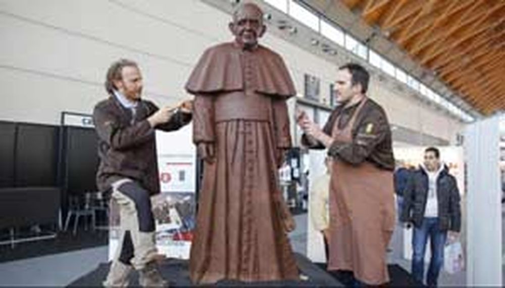 El Papa, de chocolate