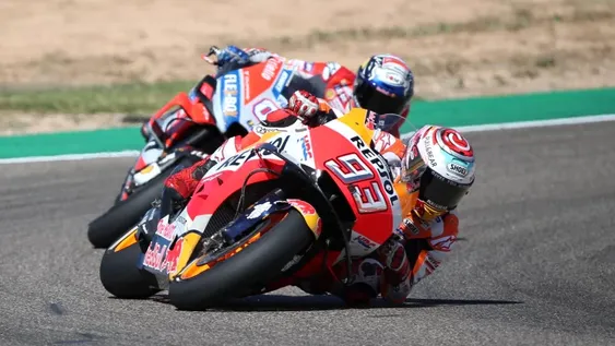 Márquez ganó en Aragón