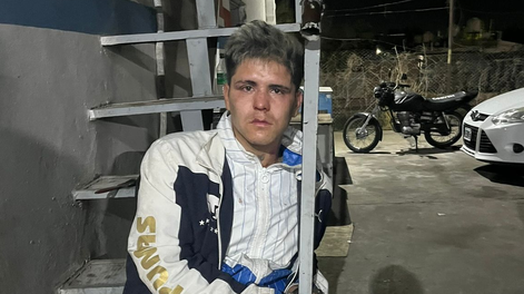 Dante Sergio Jesús Muñoz Guiñez, el detenido por querer asaltar con un cuchillo a un policía en Rawson.&nbsp;