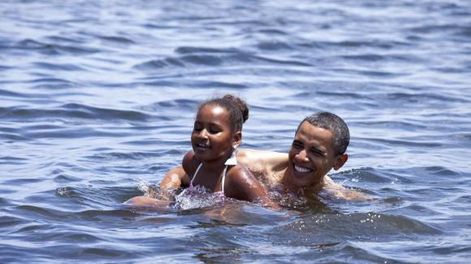 El esperado chapuzón de Obama