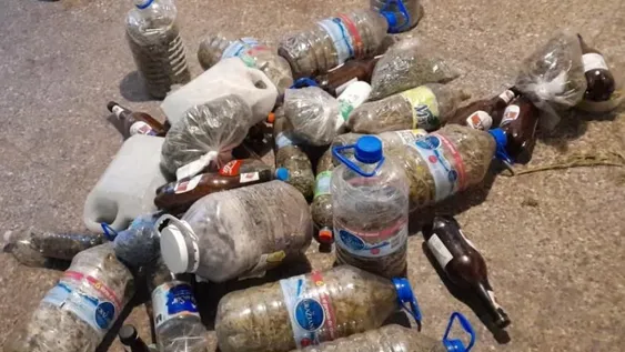 Tenía motos robadas y 14,5 kg de marihuana