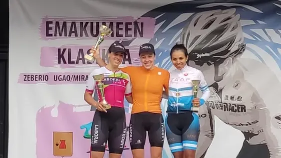 Maribel Aguirre se subió al podio europeo por primera vez